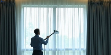 Commercial curtain stain removal service parklands hotels offices restaurants